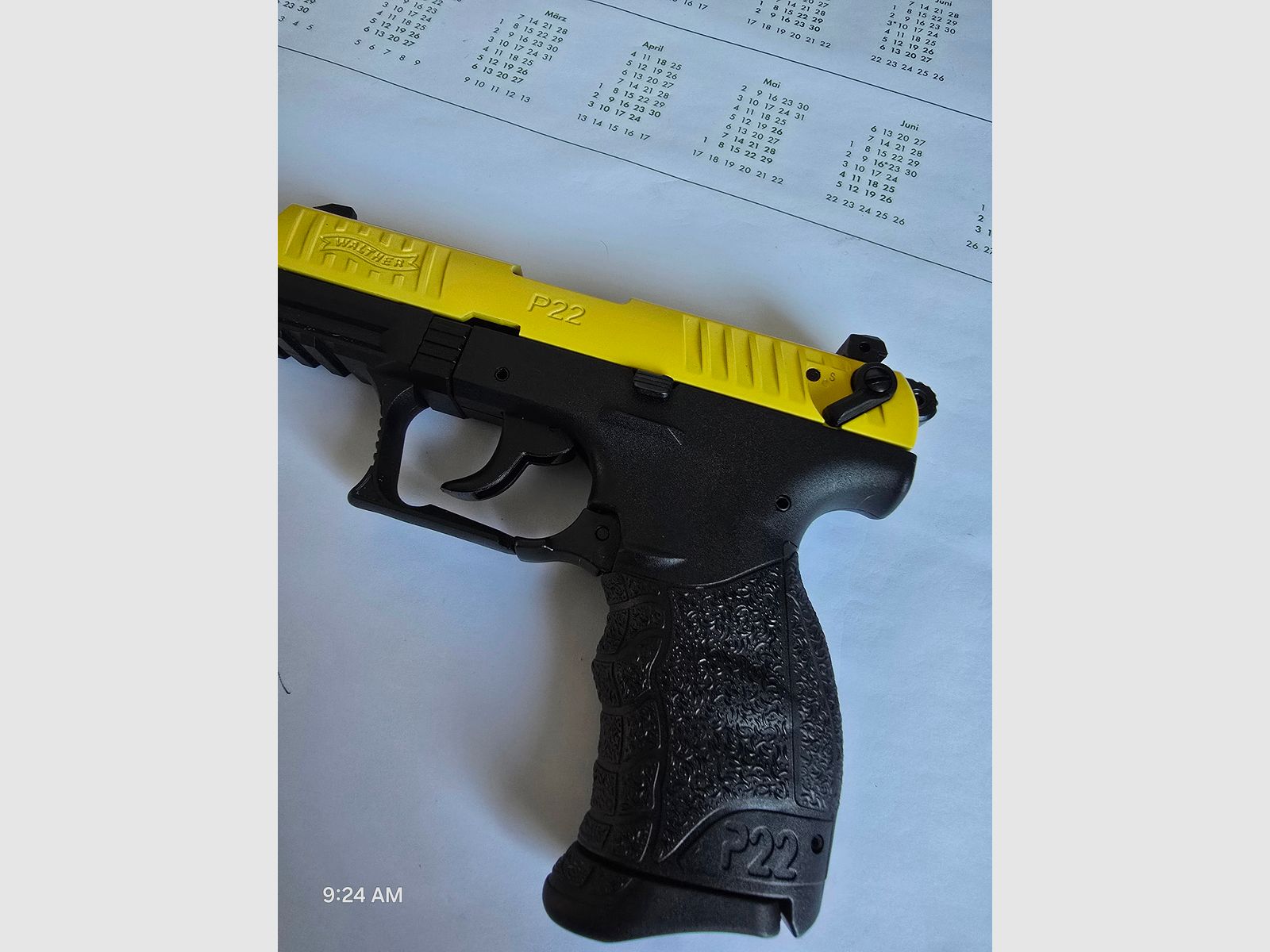 Walther P22Q Black/Yellow Sondermodell