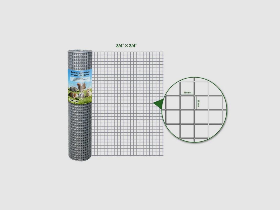 Damiers Maschen 19 x 19 mm - H 1m x 5 m – Gitterzaun, Bild 1 von 2