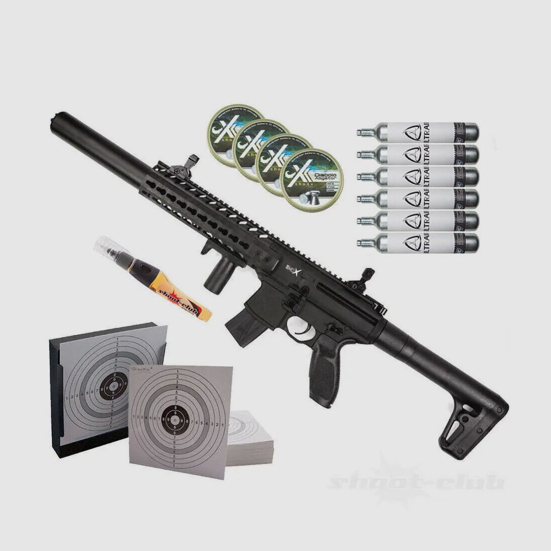 Sig Sauer	 Sig Sauer MCX CO2 Gewehr 4,5mm Diabolo Set