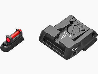LPA SPS22CZ6F Mikrometer-Visiersatz für CZ P-07, P-09 (nicht Kadet) – Fiber-Optik