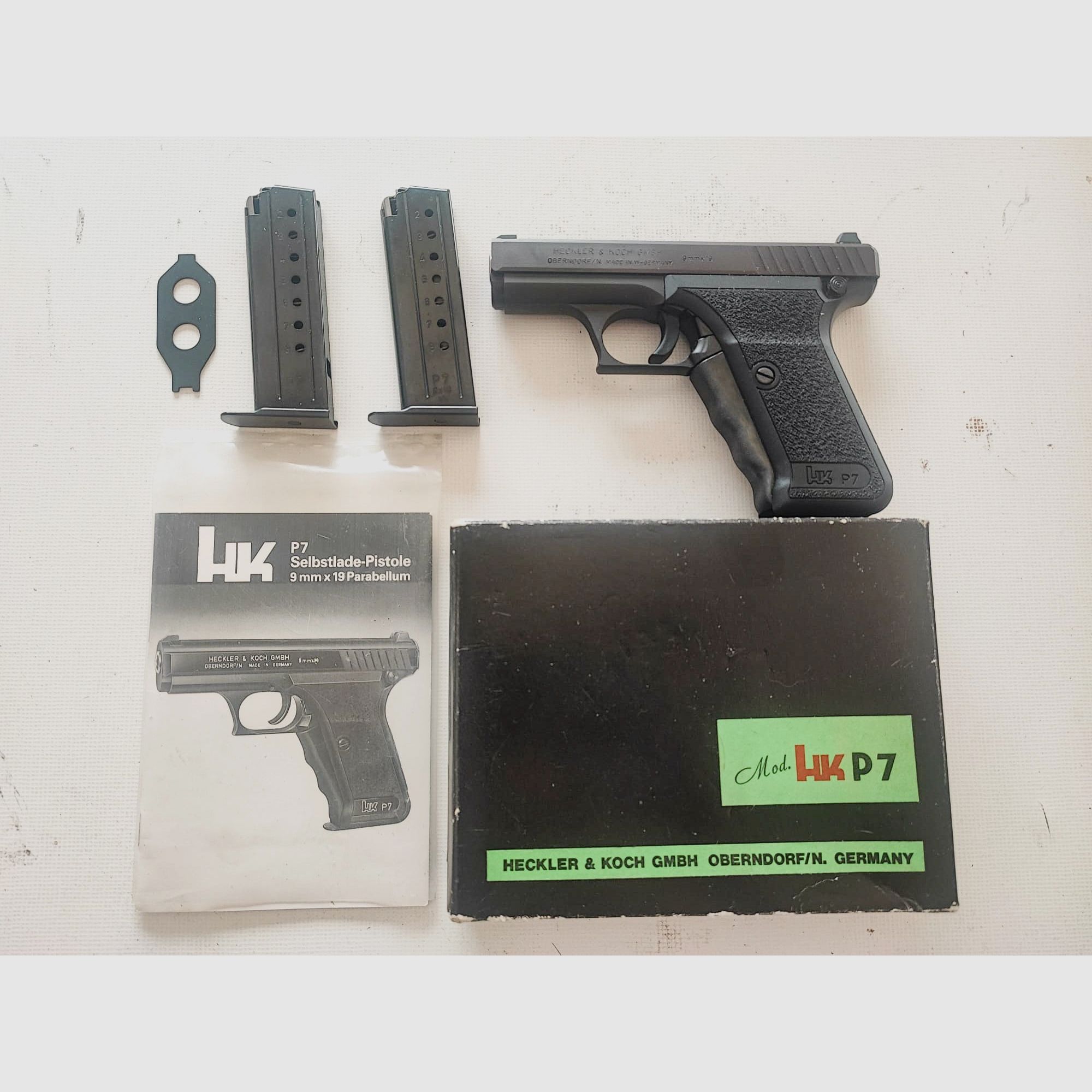 Heckler&Koch P7 PSP 9mm Luger mit Zubehör in OVP *neuwertig* HK - keine P7M8 P7M13