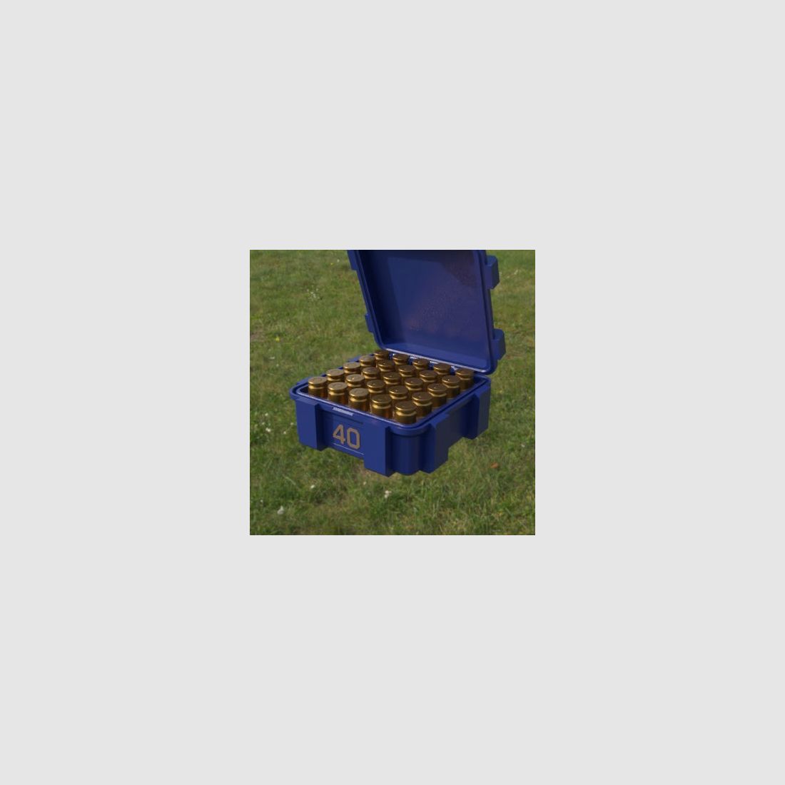 Filamelt ammunition box / .40 S&W / 'flip lid' / cartridge box, ammo box