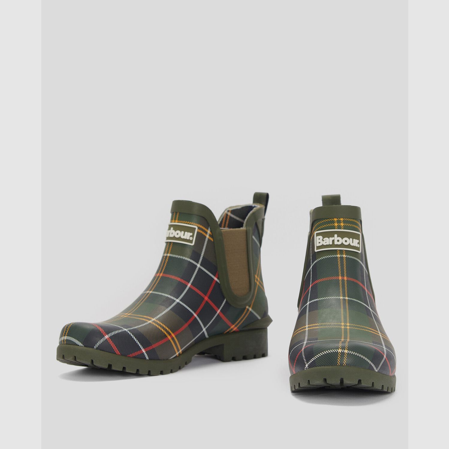 Barbour Wilton Tartan Gummistiefel kurz