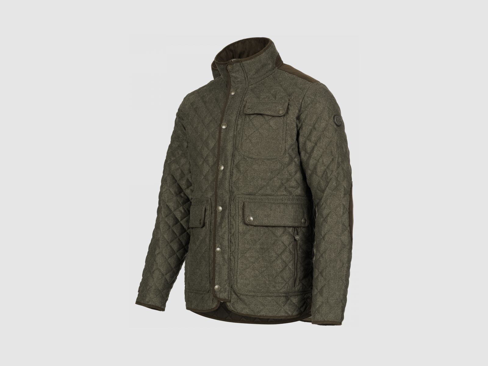 BLASER Men's Vintage Jacket Miles Olive Melange - Black