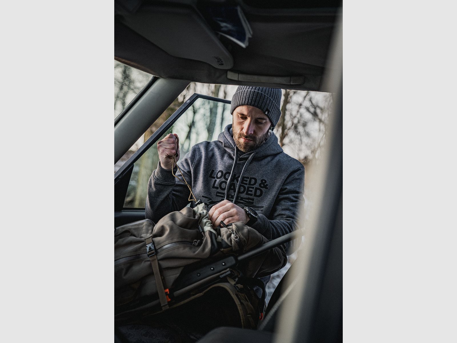 Härkila Loaded Hoodie – Grau meliert, Bild 9 von 10