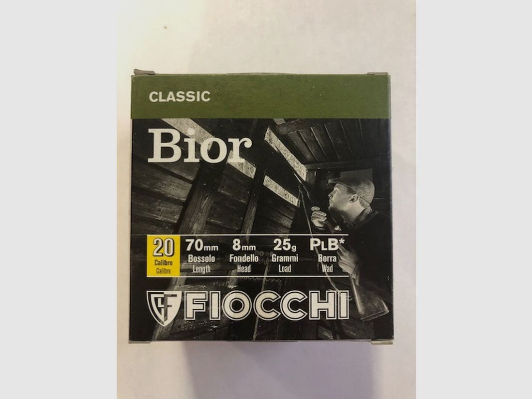 FIOCCHI CART BIOR C20 PB 8 Pociski, zdjęcie 2 z 2