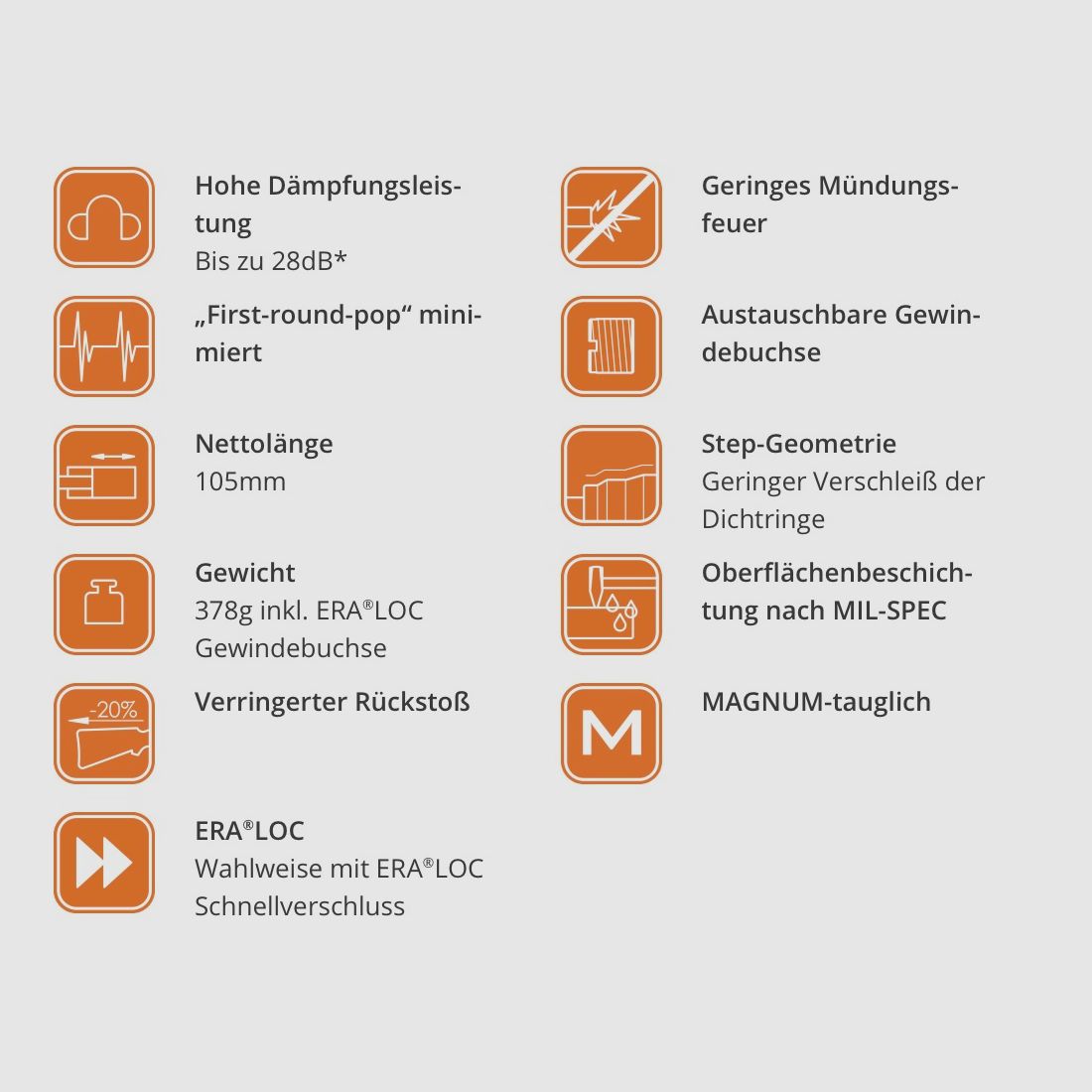 Tłumik dźwięku ERA SILENCER ERA SOB2 7,62 mm z Era Loc