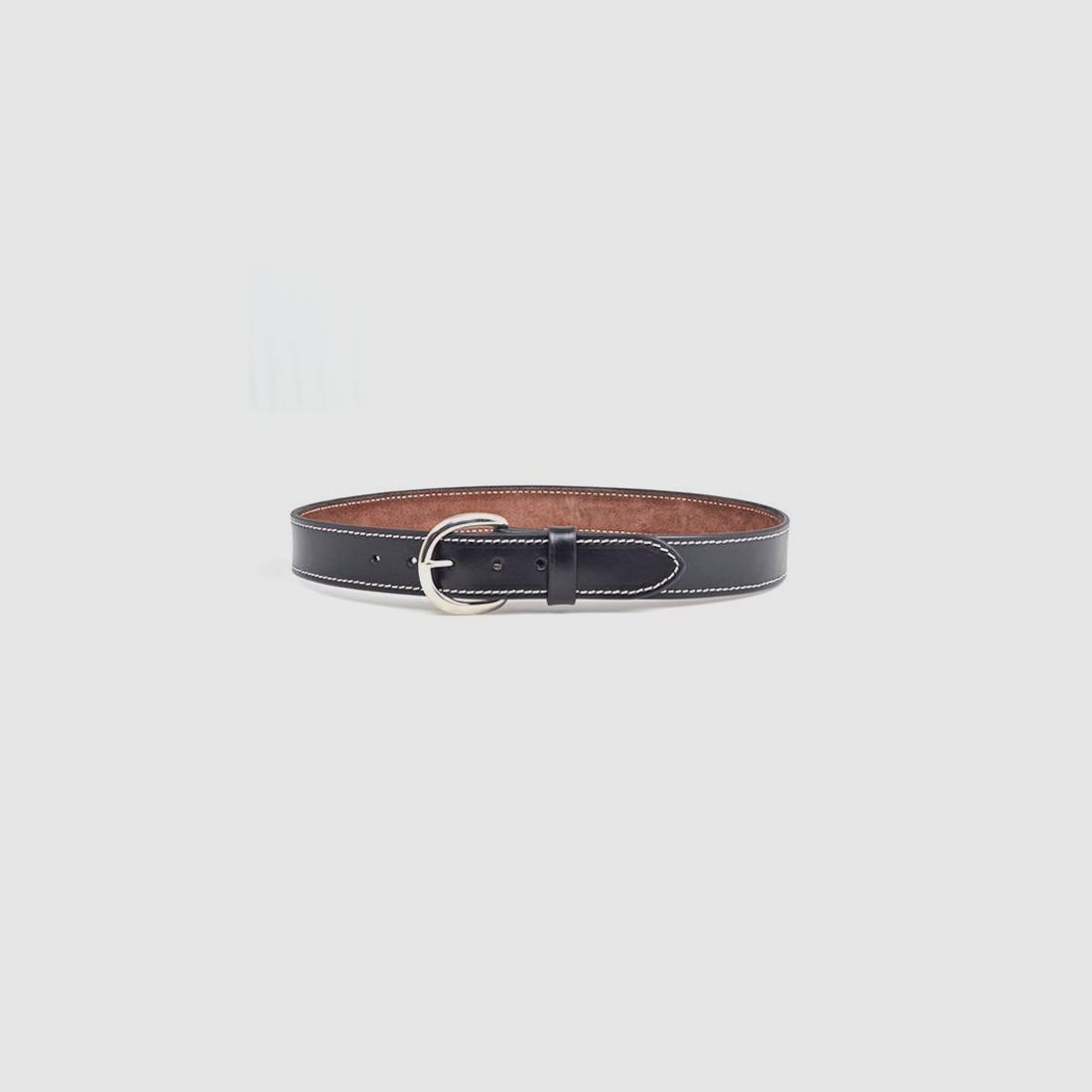 Ceinture Casual 126cm Noir lisse