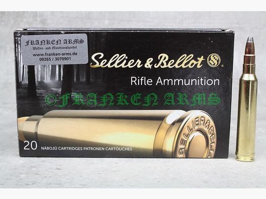 Sellier&Bellot .300 Win. Mag. SPCE 180gr. 11,7g 20 pièces Prix dégressifs