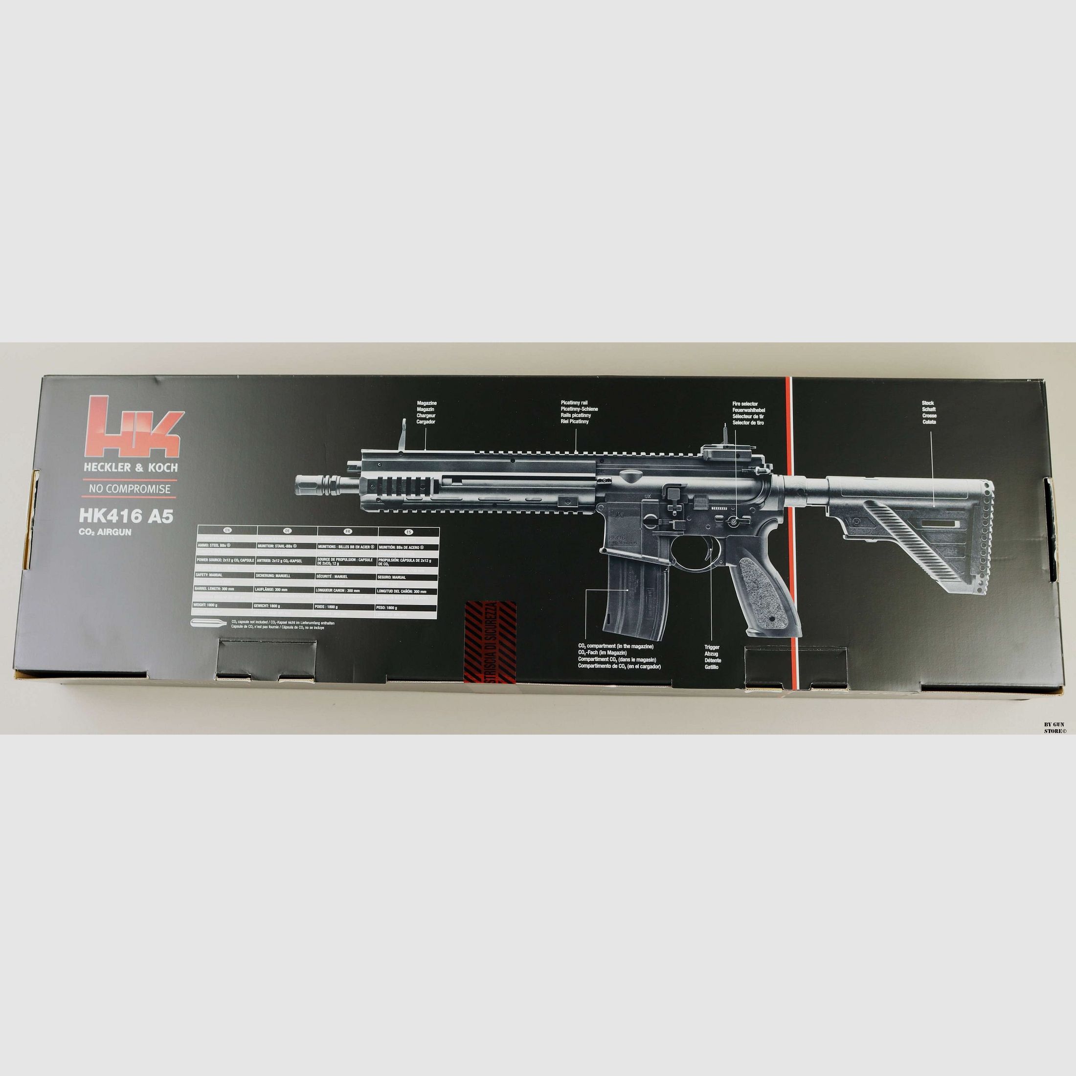 Carabine Heckler & Koch HK416 A5 4,5 mm (.177) BB, CO₂, < 3,0 J, image 5 sur 5
