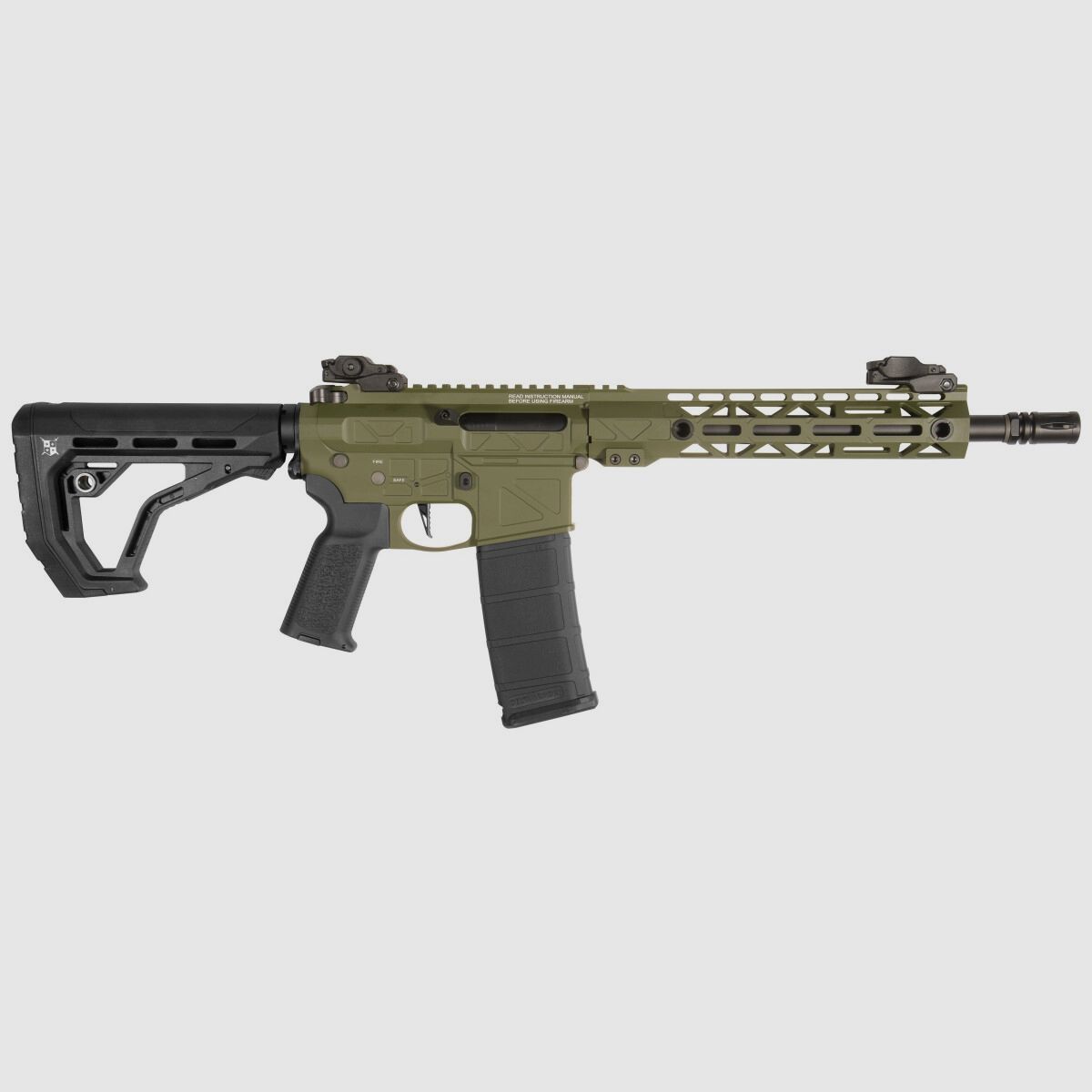 GP R15 FREYA 10" CNC Mlok FREYA ALPHA S-AEG Oliva Libre a partir de 18 años | Delta Armory