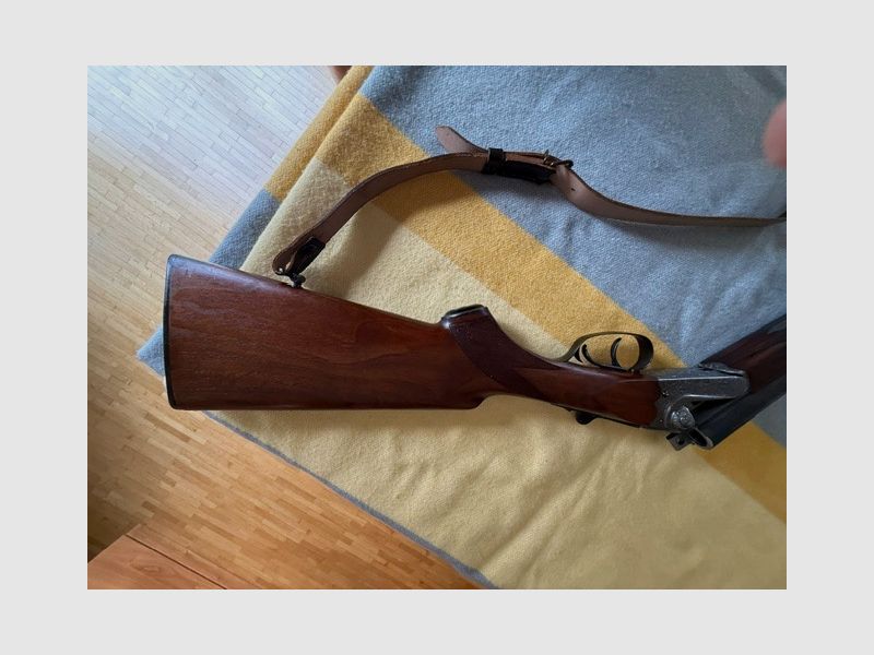Double shotgun, Michuel Larranaga - Spain, caliber: 16/70 with engraving on lock plates