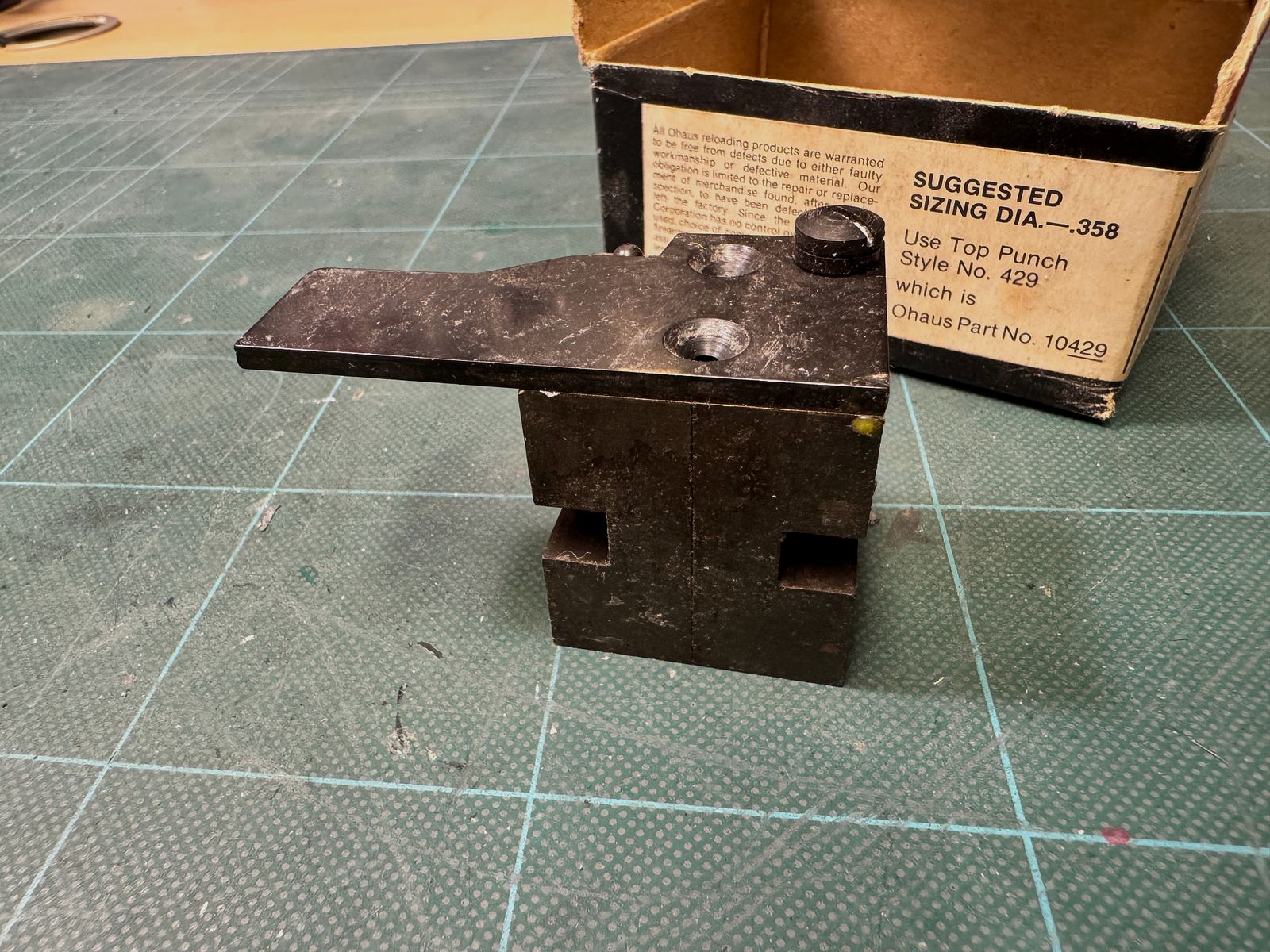 Dual Giesskokille OHAUS Bullet Mould caliber 357/ 38 168gr. Nr.38168K
