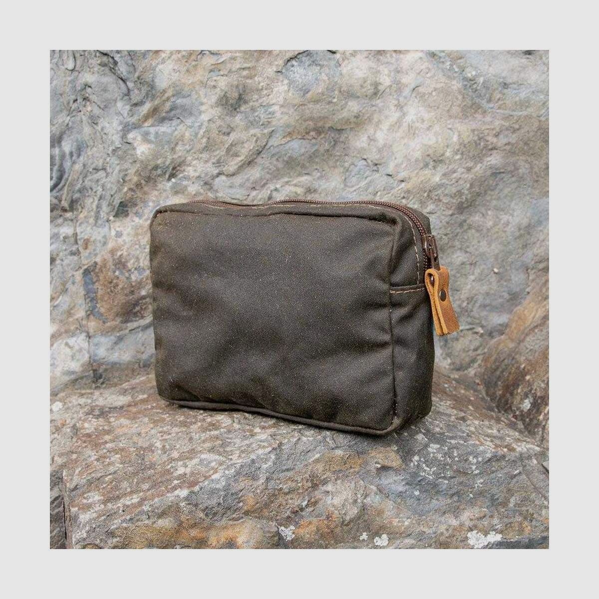 STEINKAUZ Waxcotton RV sacoche ceinture, grande, olive, image 3 sur 4