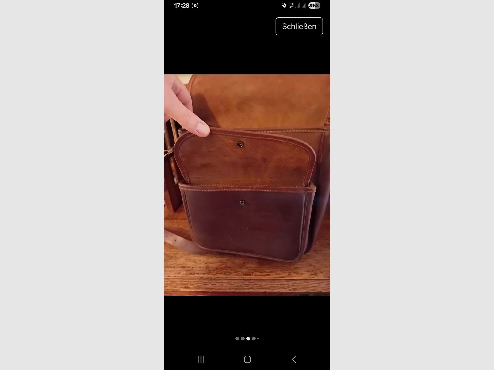 Echtleder Jagdtasche Unikat