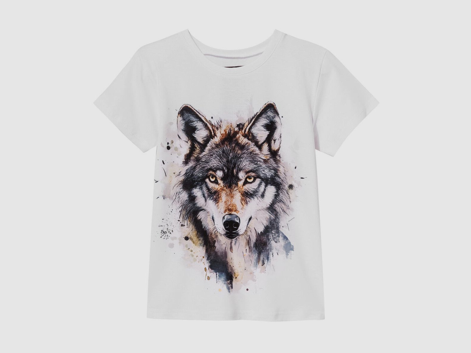 Wadera children's T-shirt with wolf, image 4 of 20