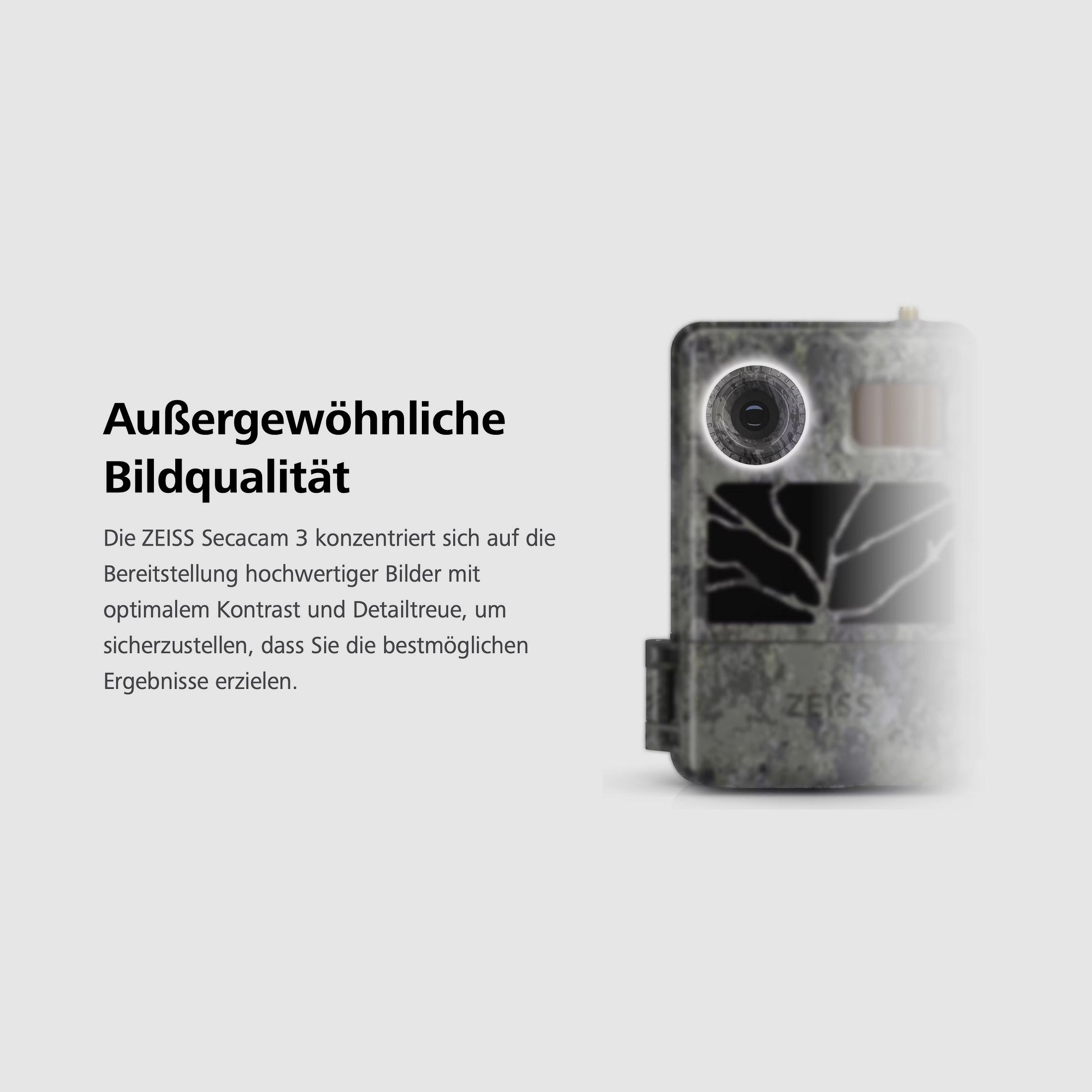 ZEISS Secacam 3 Wildkamera mit Sendefunktion 60 Grad Sehfeld 25m Blitzreichweite