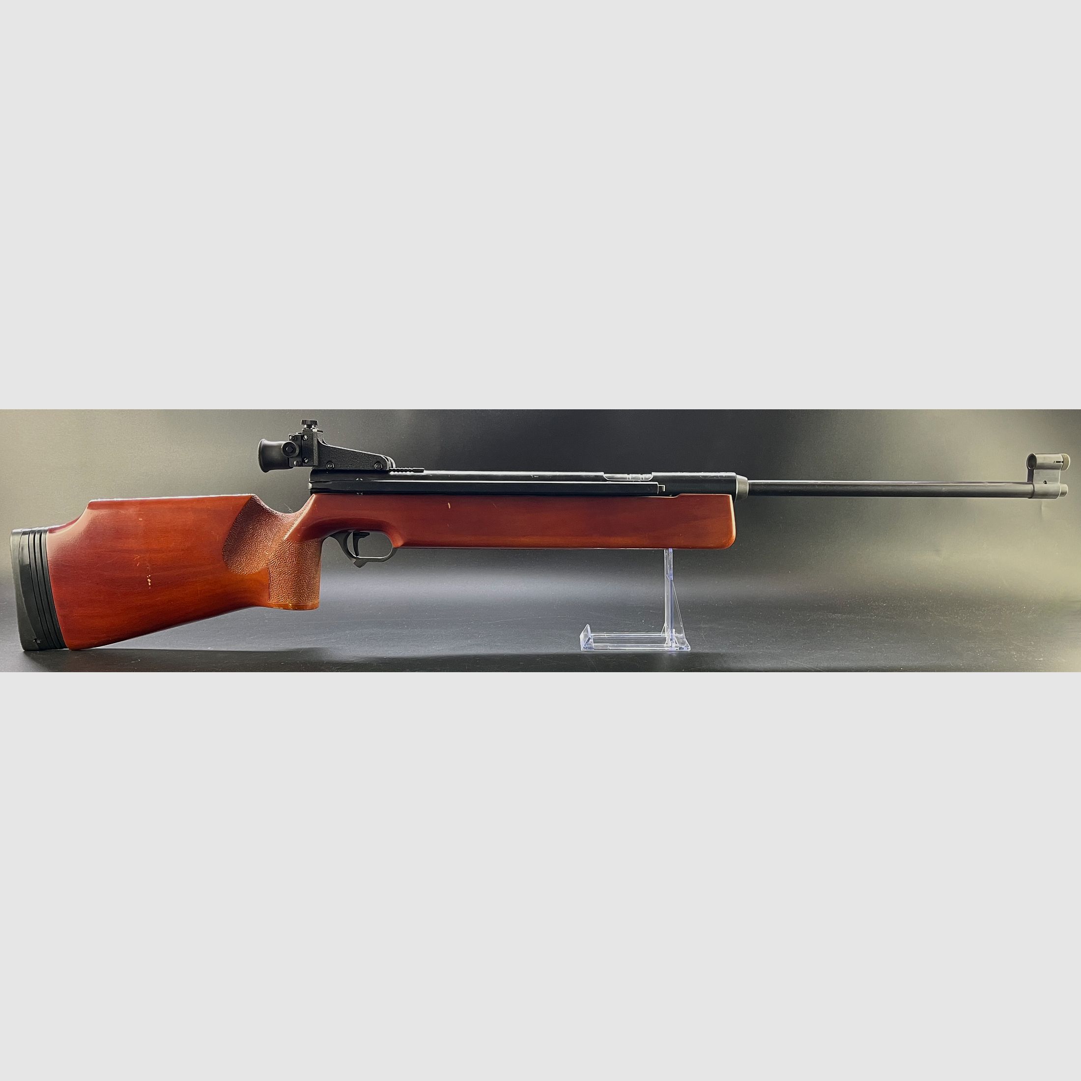 Haenel Mod. 312 Seitenspanner Luftgewehr 4,5mm Diabolo mit Diopter und neuer Dichtung und Kolbenfede