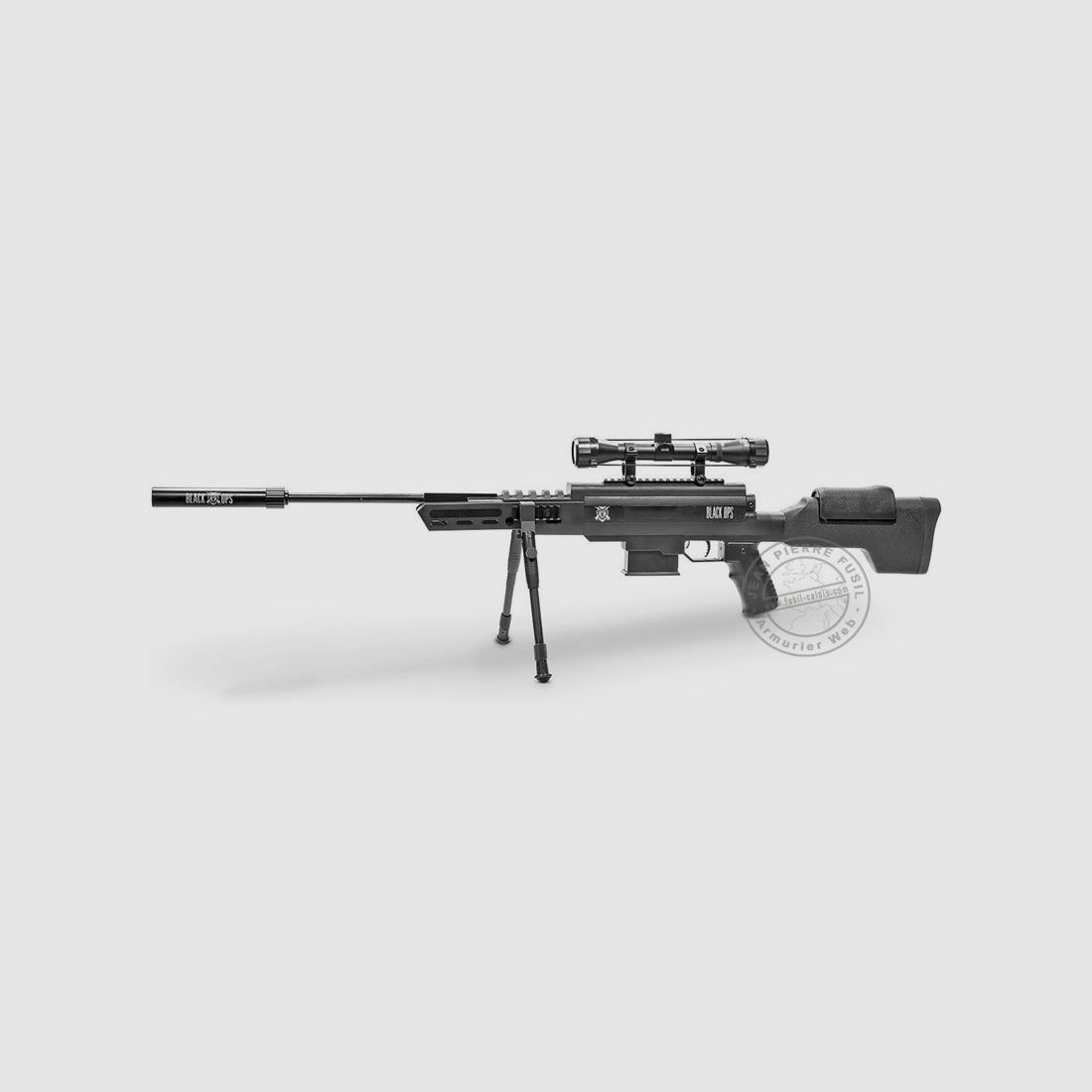 Fucile a ripetizione BLACK OPS Sniper Tactical 4,5 mm (19,9 Joule), immagine 2 di 11