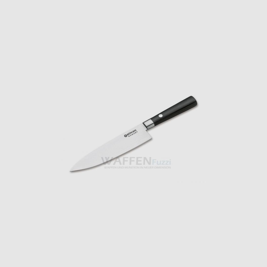 Cuchillo de cocina Böker de acero Damasco negro
