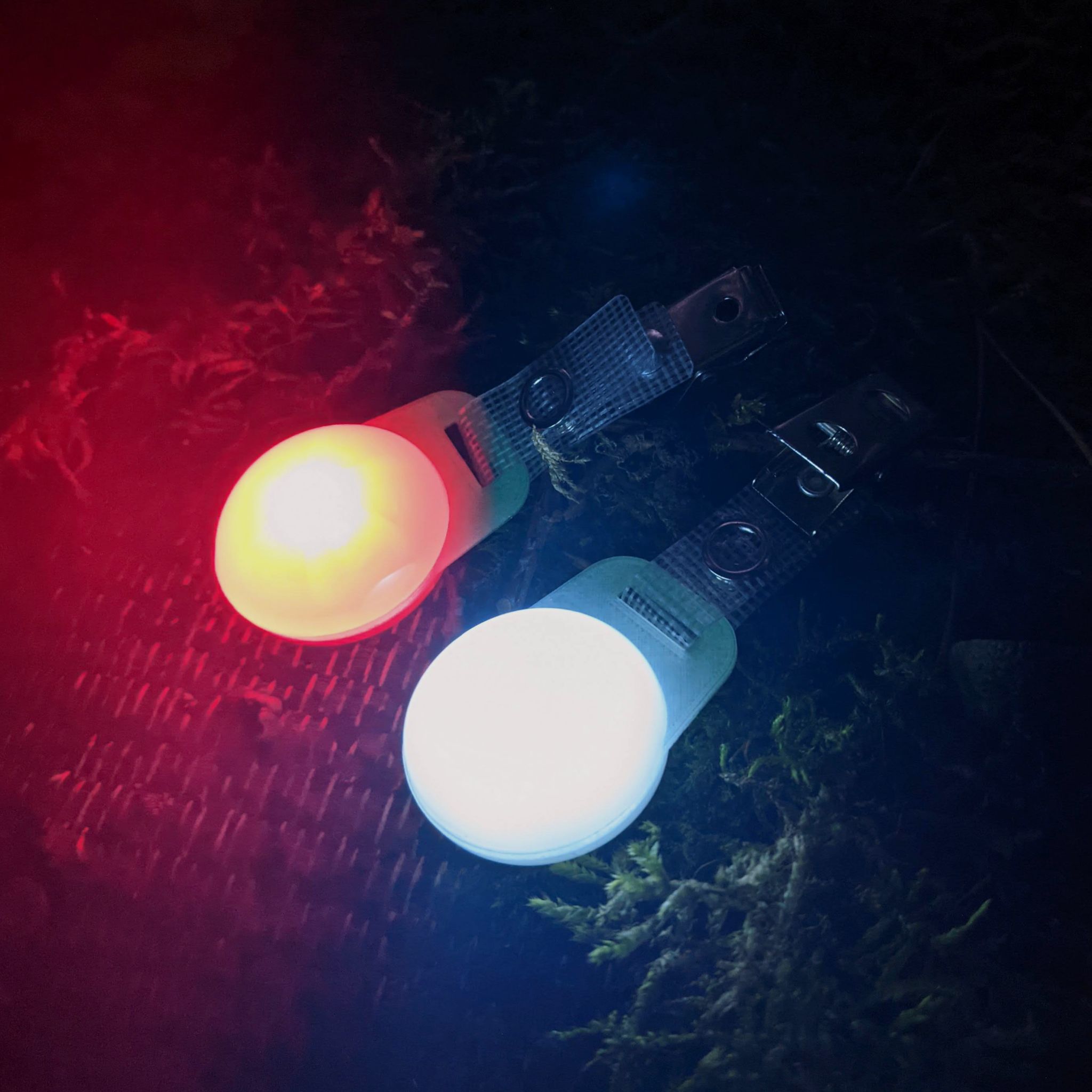 Für Nachtjagd: LED Blinklichter "Hänsel & Gretel" zum Markieren - 2er Set