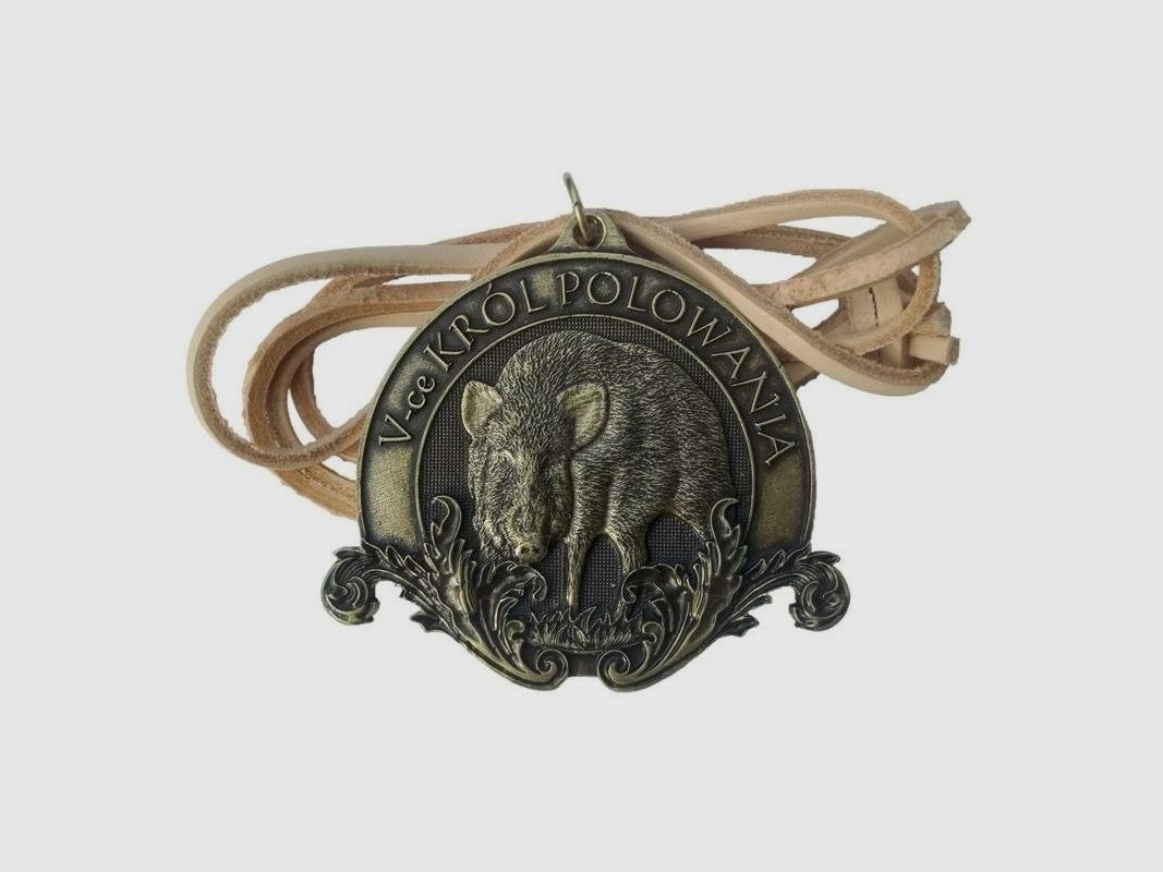 Koyan M2 V-ce Hunting King Wild Boar Medal, image 2 of 2