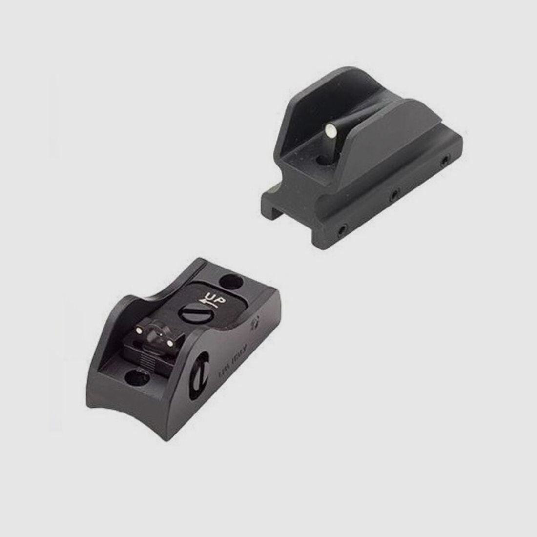 LPA T-Visierset Rib Ghostring 3-Dot weiß