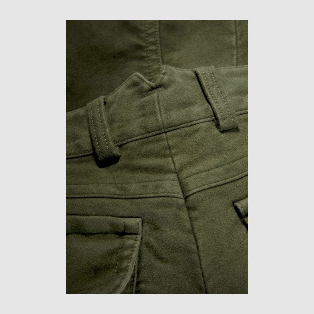 Pantaloni da caccia Moleskin, oliva, immagine 4 di 4
