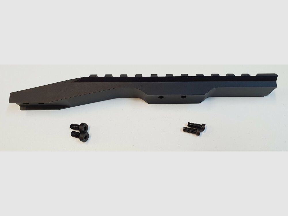 MHS V2 Picatinny Schiene für MAUSER 66 , Aluminium Schiene , schwarz matt , 180mm , Made in Germany