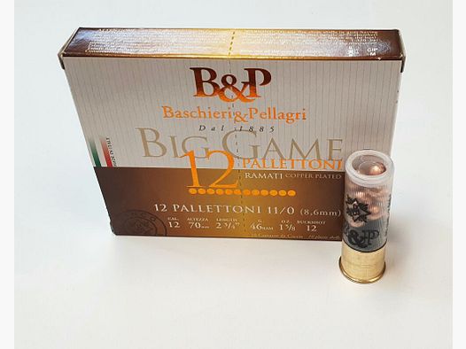 Baschieri & Pellagri Baschieri & Pellagri 12/70 4 Big Game BUCK 12 Kugeln 8,6mm 45g - 10Schuss