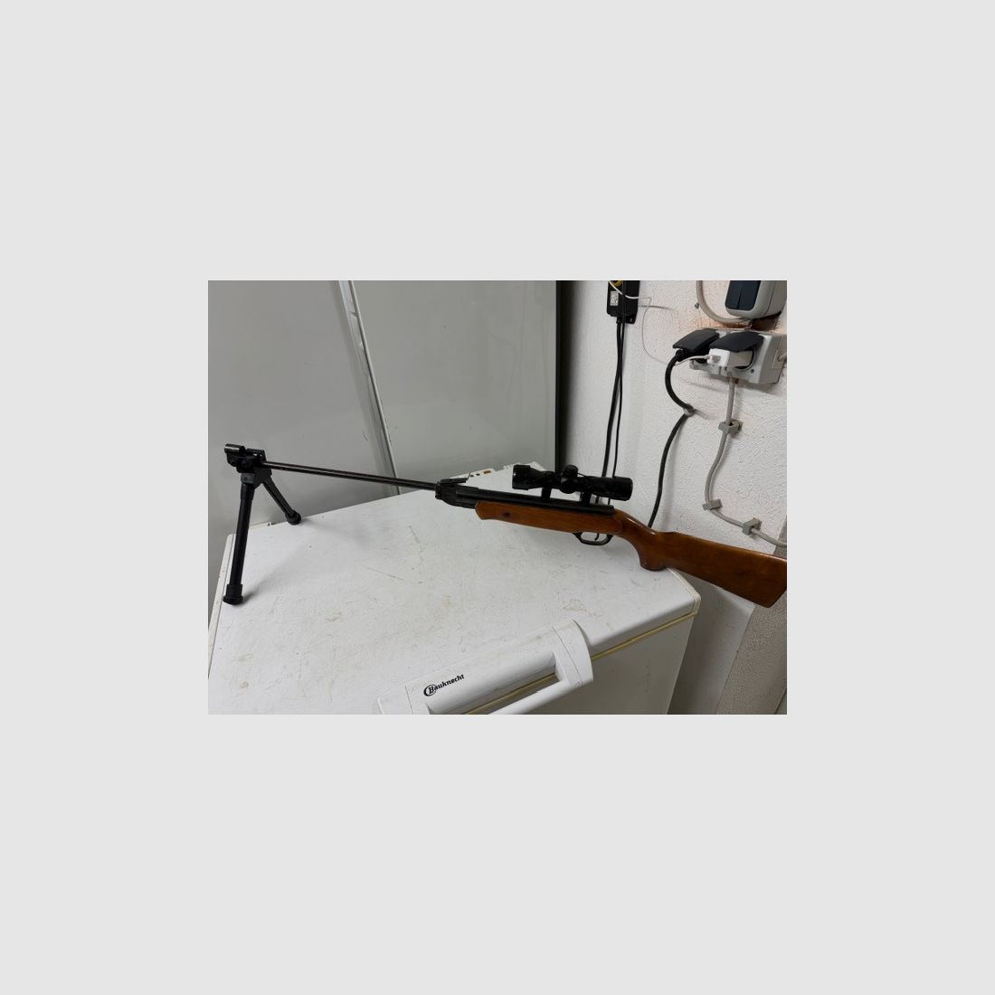 Rifle de aire checo Cal. 1,77 4,5 mm.