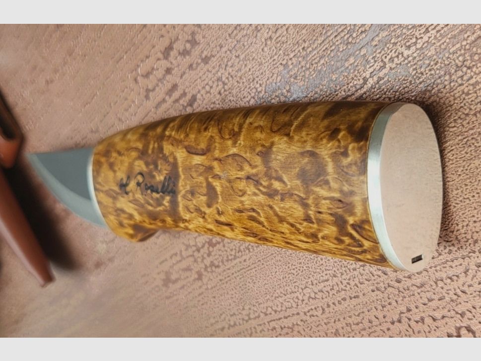 Roselli Grandfather Knife, Wootz Klinge, Silber Ferullen