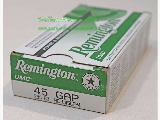 Remington - USA Pistol/Revolver Ammunition UMC .45 GAP