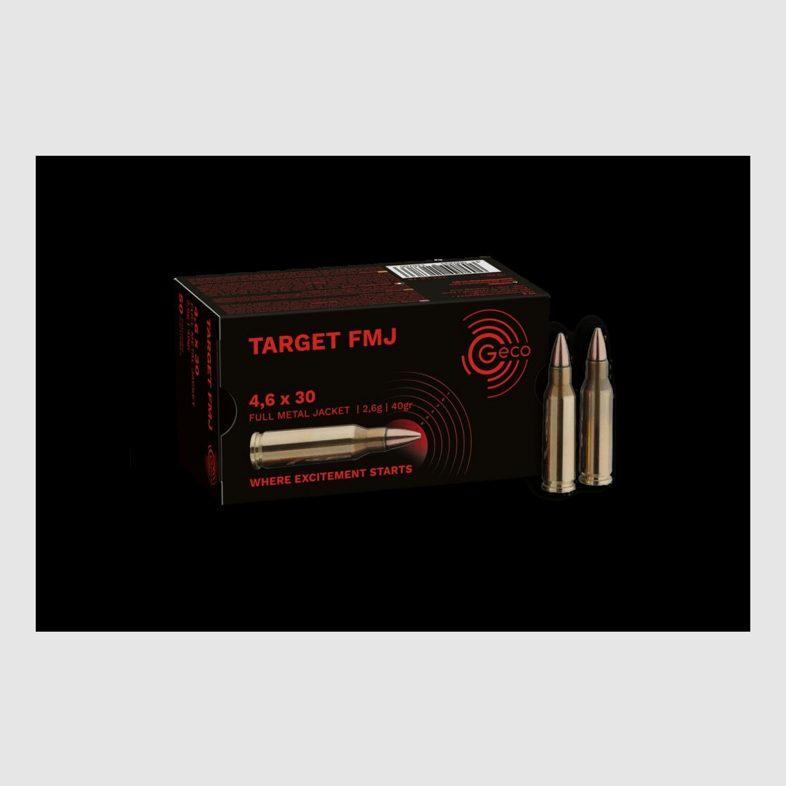 Geco 4,6x30 FMJ 40grs / 2,6g