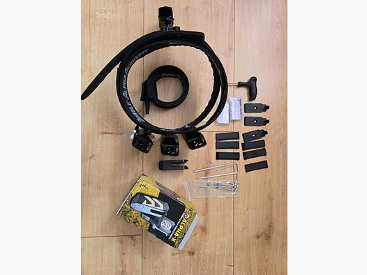 Double Alpha-X z pasem, magazynkami i adapterem