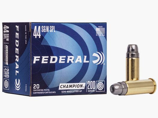 Federal Champion Target .44 S&W Special 200GR SWHP 20 cartridges