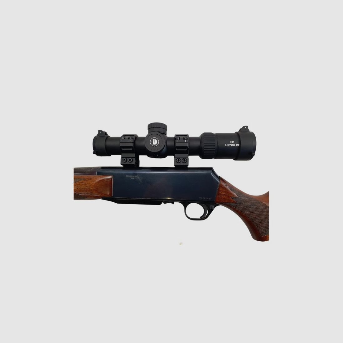 OCCASION - CARABINE BROWNING BAR MK1 CAL.30-06 + LUNETTE BATTUE DISCOVERY 1-6x40 NEUVE, image 8 sur 9