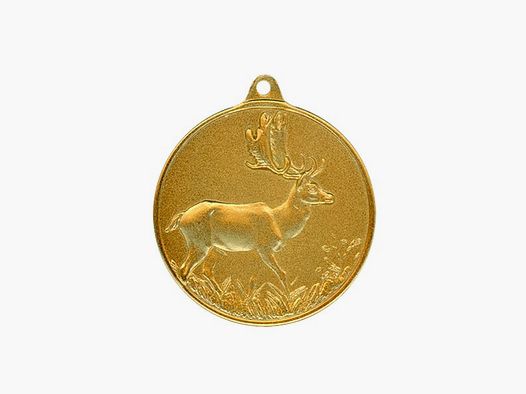 Steinhauer&Lück Jagdmedaille Damhirsch 40 mm vergoldet