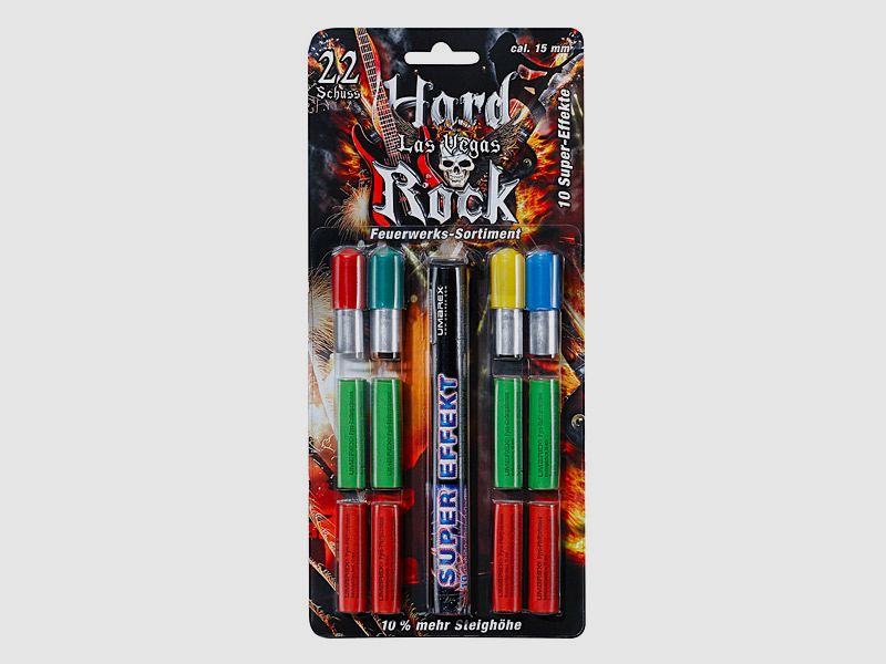 Pyro Umarex Hard Rock Las Vegas Feuerwerkssortiment 22er Blister (P18)