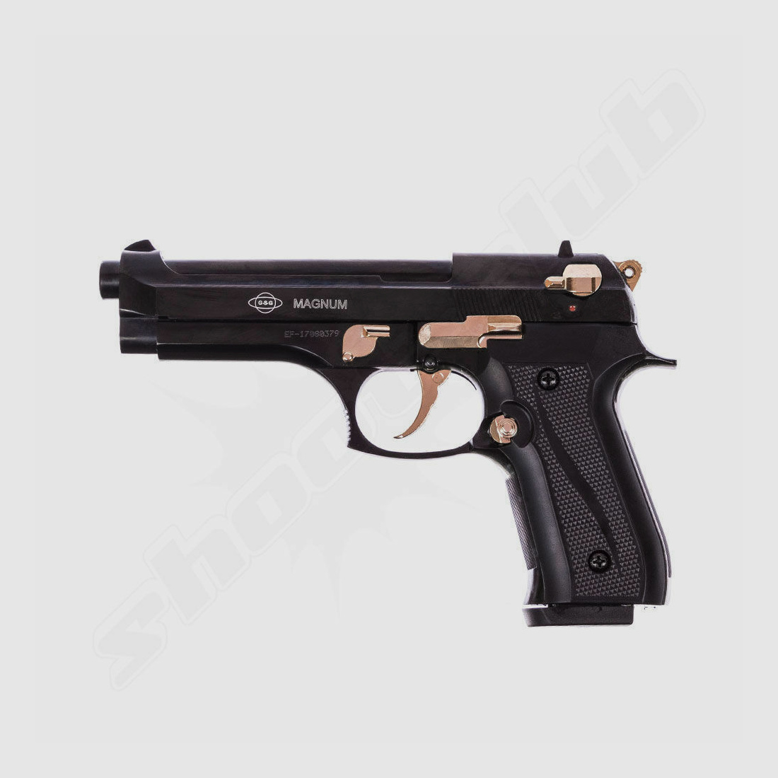Ekol Firat Magnum Blank Pistol 9mm P.A.K. / Black-Gold