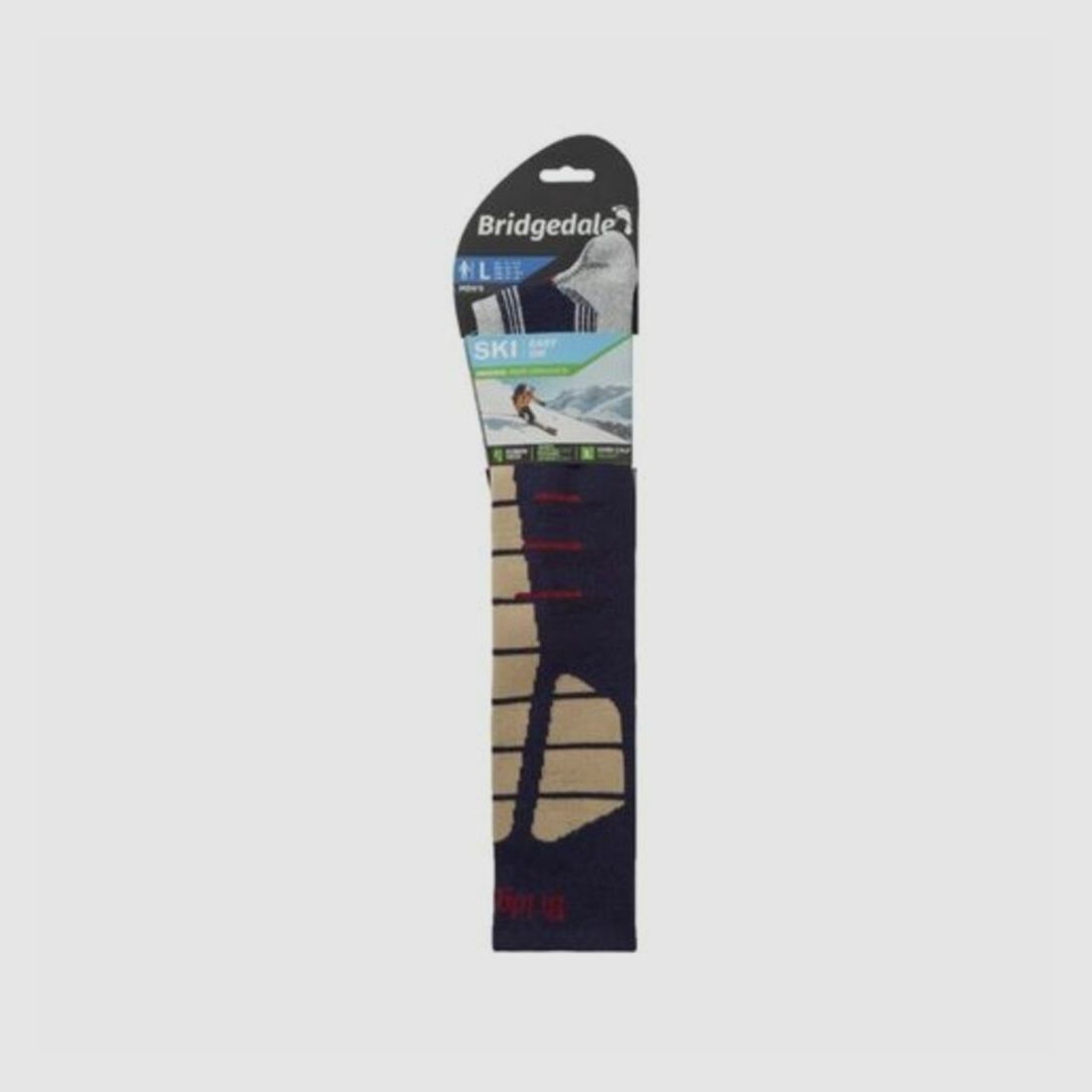 Calcetines esquí Hombre Azules Bridgedale Easy On, imagen 2 de 2