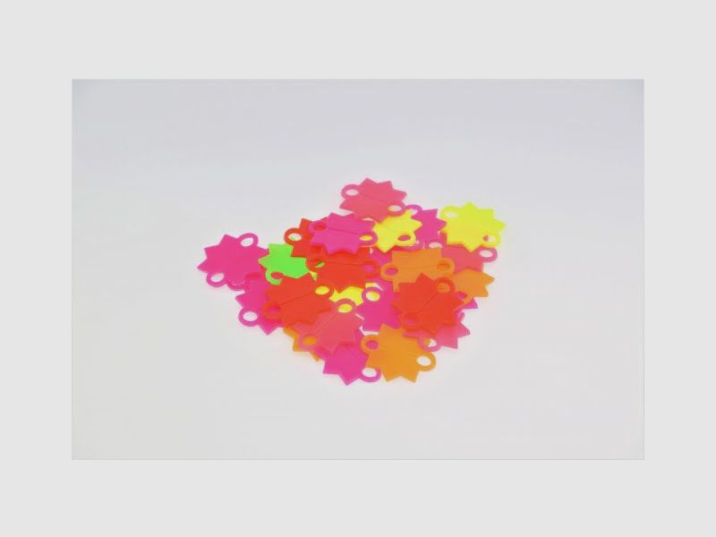 Étoiles de tir en plastique, 25 pièces, image 1 sur 2