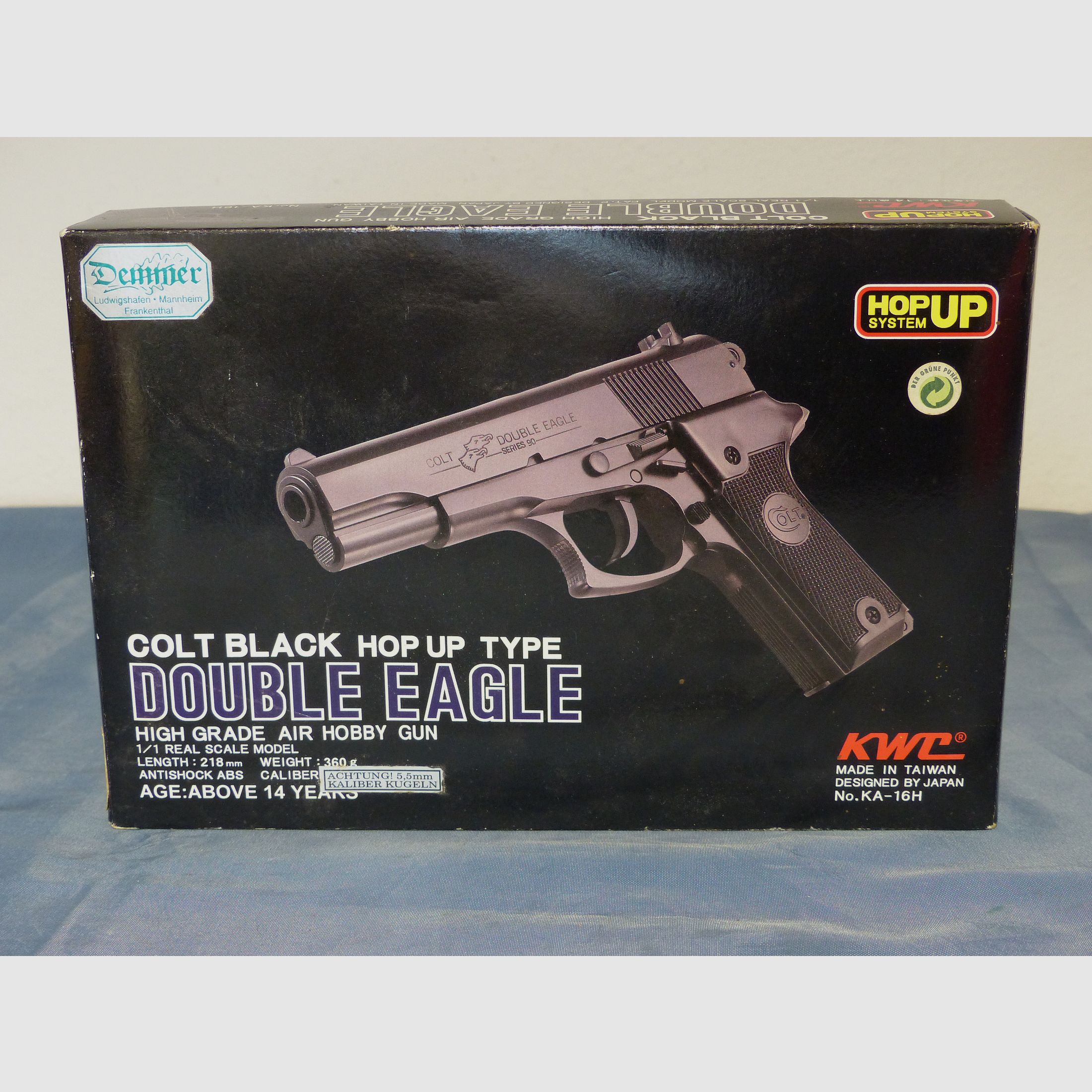 Colt Black Hop Up Type van KWC Soft Air Double Eagle Kal. 5,5mm