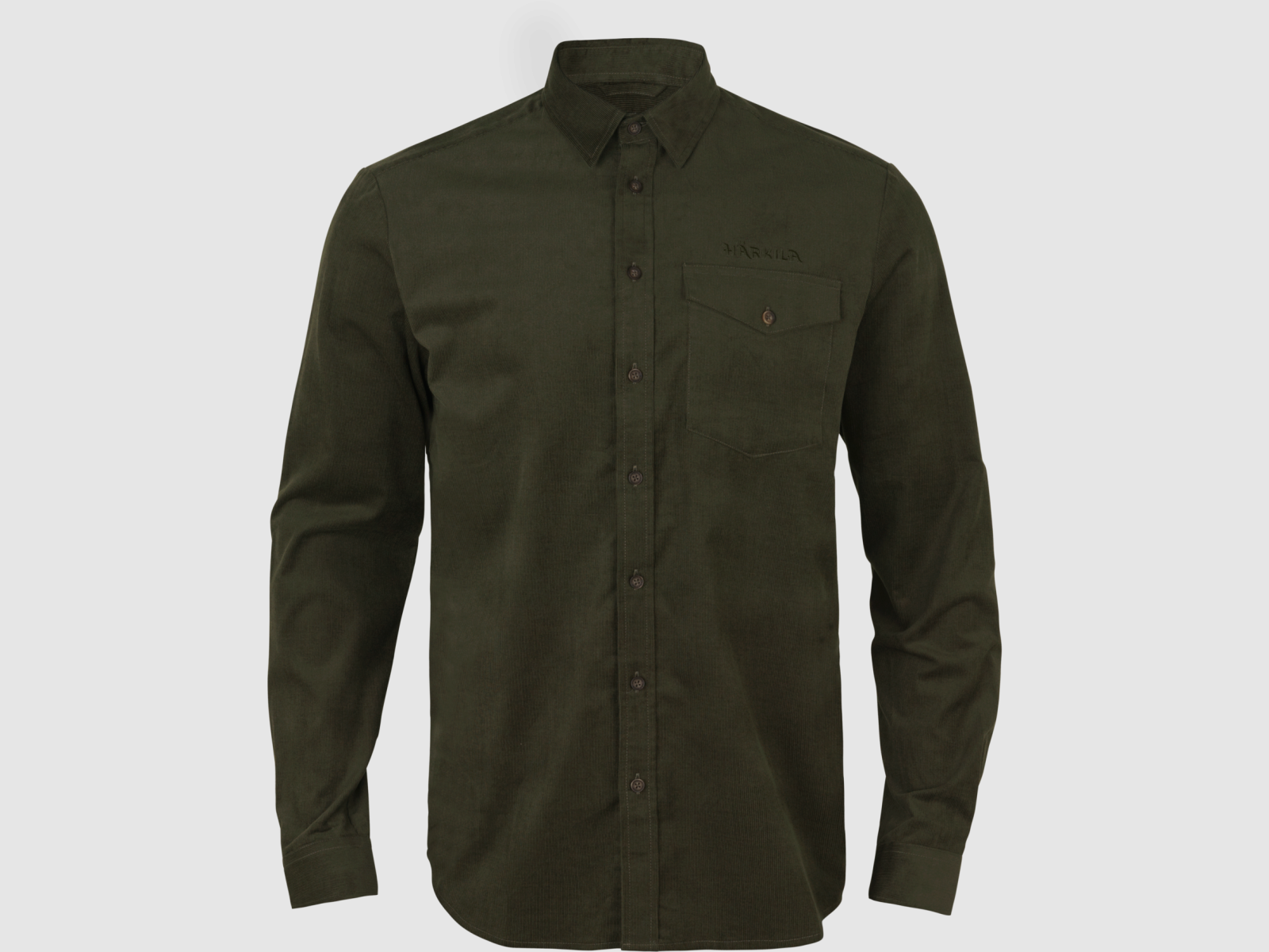 Härkila Kaldfjord chemise en velours côtelé Willow Green, image 1 sur 2