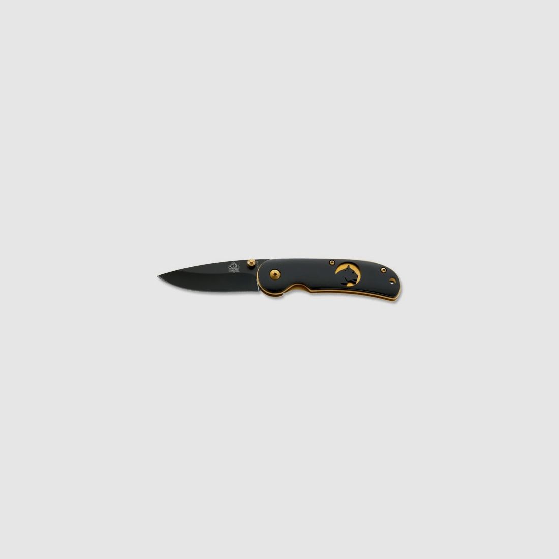 PUMA TEC One-Hand Knife (Gold Plates with Logo)