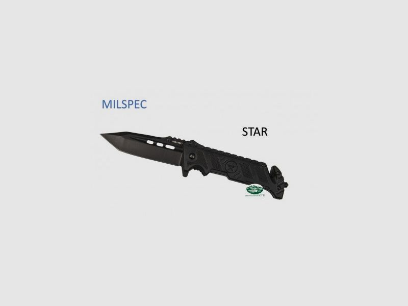 MILSPEC Coltello tattico nero