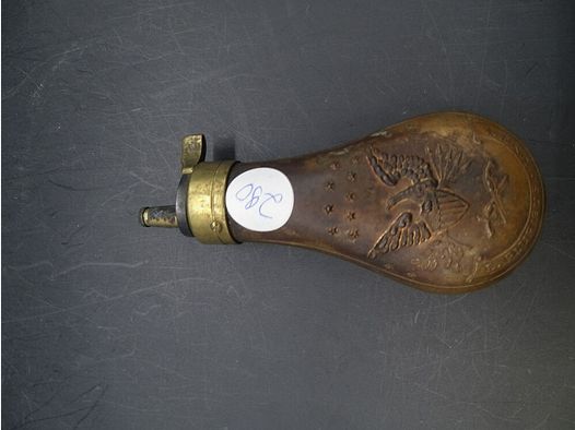 Kupfer Pulverfüller Pulverflasche E.Pluribus Unum