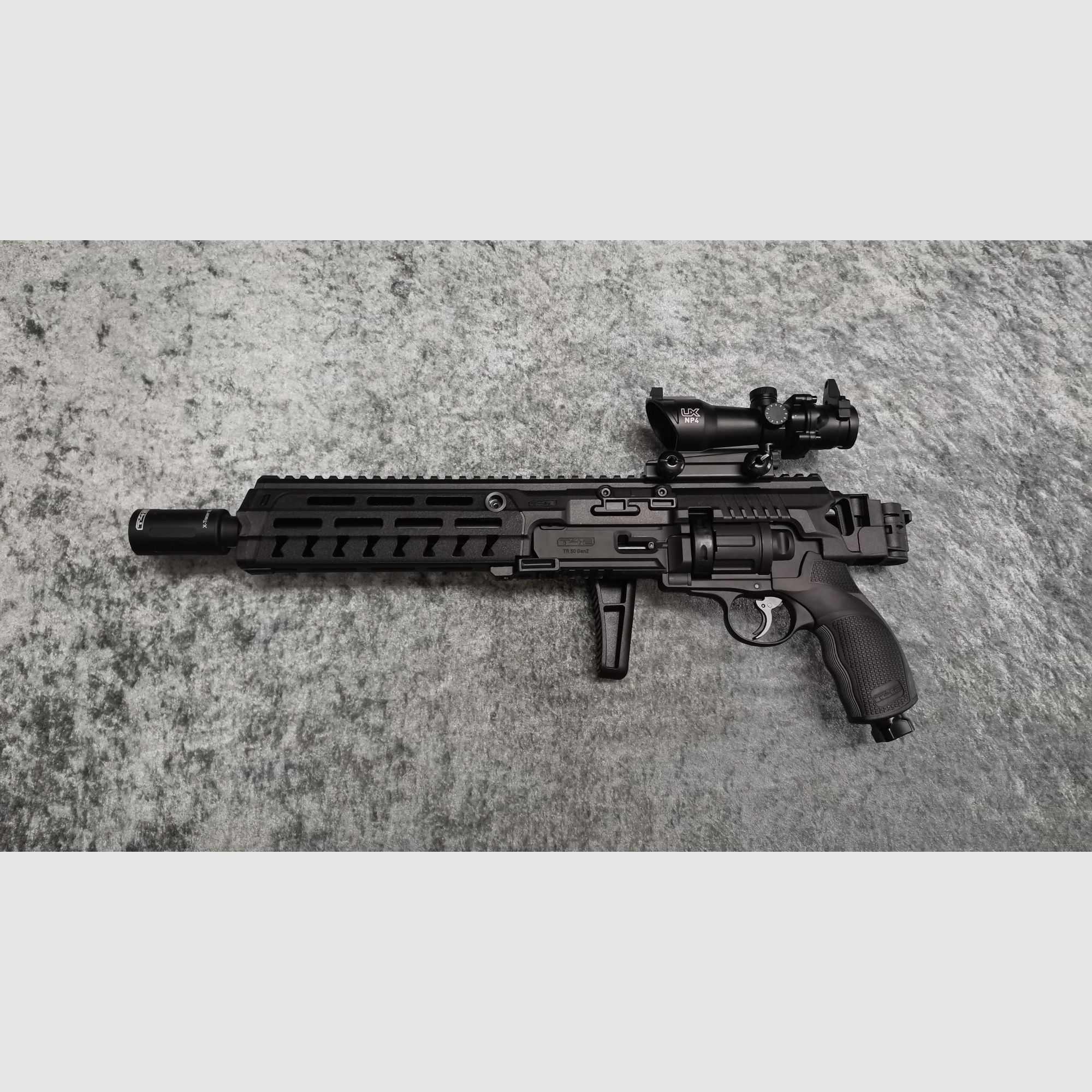 Tactical Kit für Umarex TR 50 Conversion Kit+TR 50+Red Dot+X-Tracer