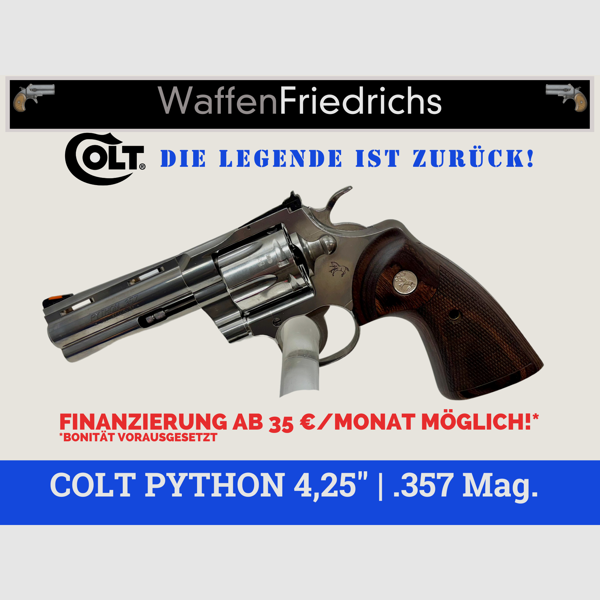 COLT PYTHON 4,25" - Waffen Friedrichs