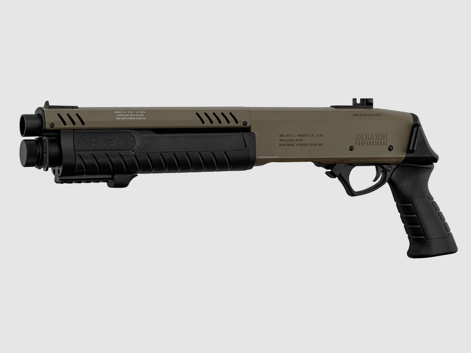 FABARM STF12 Initial krótki US Tan 6mm - Airsoft Gas wolny od 18 Nowy towar dostępny w magazynie